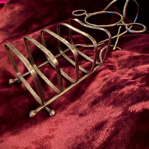 Sterling Silver Antique Toast Rack Processional Pattern Fine Arts International - Picture 2 of 12